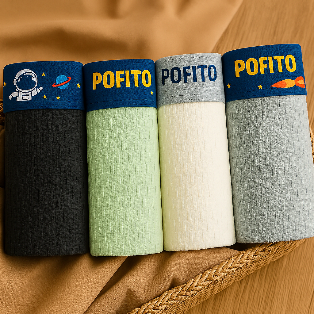 Pofito® Antibakteriyel bambu çocuk boxer